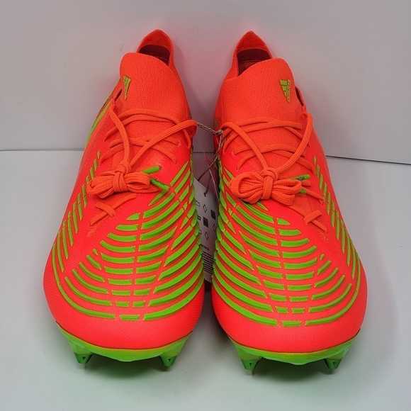 Adidas Predator Edge+ SG Solar Red Soccer Cleats Men’s Size 12/Women’s 13 GW1038 - Picture 7 of 10